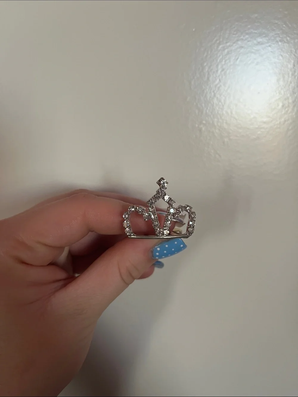 Mini Crystal Rhinestoned Tiara Hair Pin